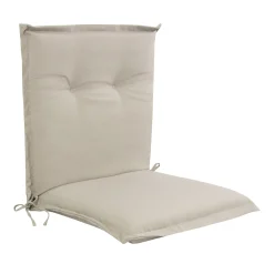 Luksus PLUS havehynde til havestol - Tyk skumkerne 7 cm - Beige havestols hynde med ekstra høj komfort & UV-resistent betræk - Nordstrand Home hynde