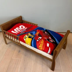 Lynet McQueen sengetøj - 100% bomuld - Junior sengetøj 100x140 cm - Rødt Cars sengetøj