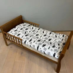 Lynet McQueen sengetøj - 100% bomuld - Junior sengetøj 100x140 cm - Gråt Cars sengetøj