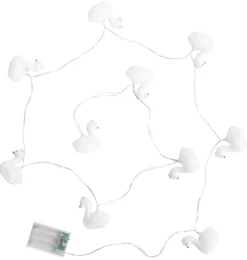 Lyskæde til børn - Hvide svaner - 10 LED lamper - Længde 200 cm - Petite Nuit