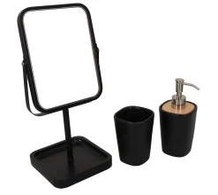 Makeup spejl - Urban Bad - Klassisk sort - Højde på 35cm