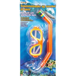 Maske og snorkel sæt - Svømmemaske og snorkel til børn - Orange