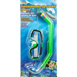 Maske og snorkel sæt - Svømmemaske og snorkel til børn - Grøn