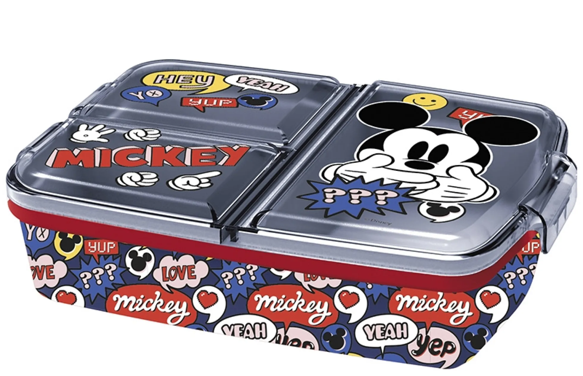 Mickey Mouse madkasse - Børnemadpakke med 3 rum