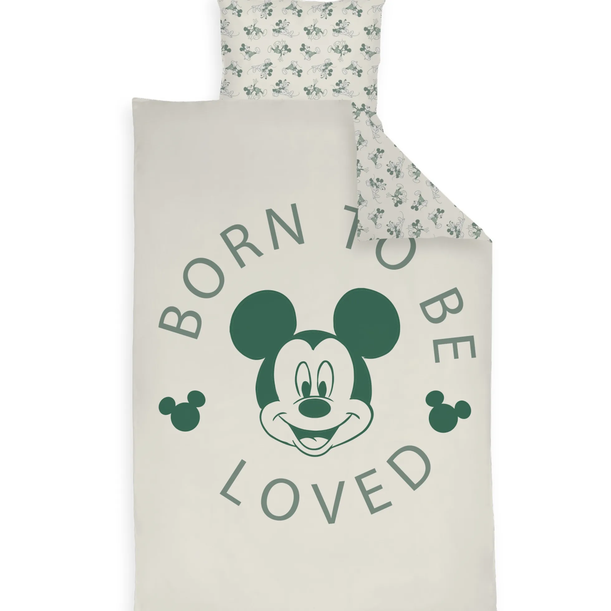 Mickey Mouse sengetøj - 100% bomuld - Junior sengetøj 100x140 cm - Born to be loved