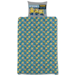 Minions sengetøj 140x200 cm - 100% bomuld - Børnesengetøj 140x200 cm - Minions