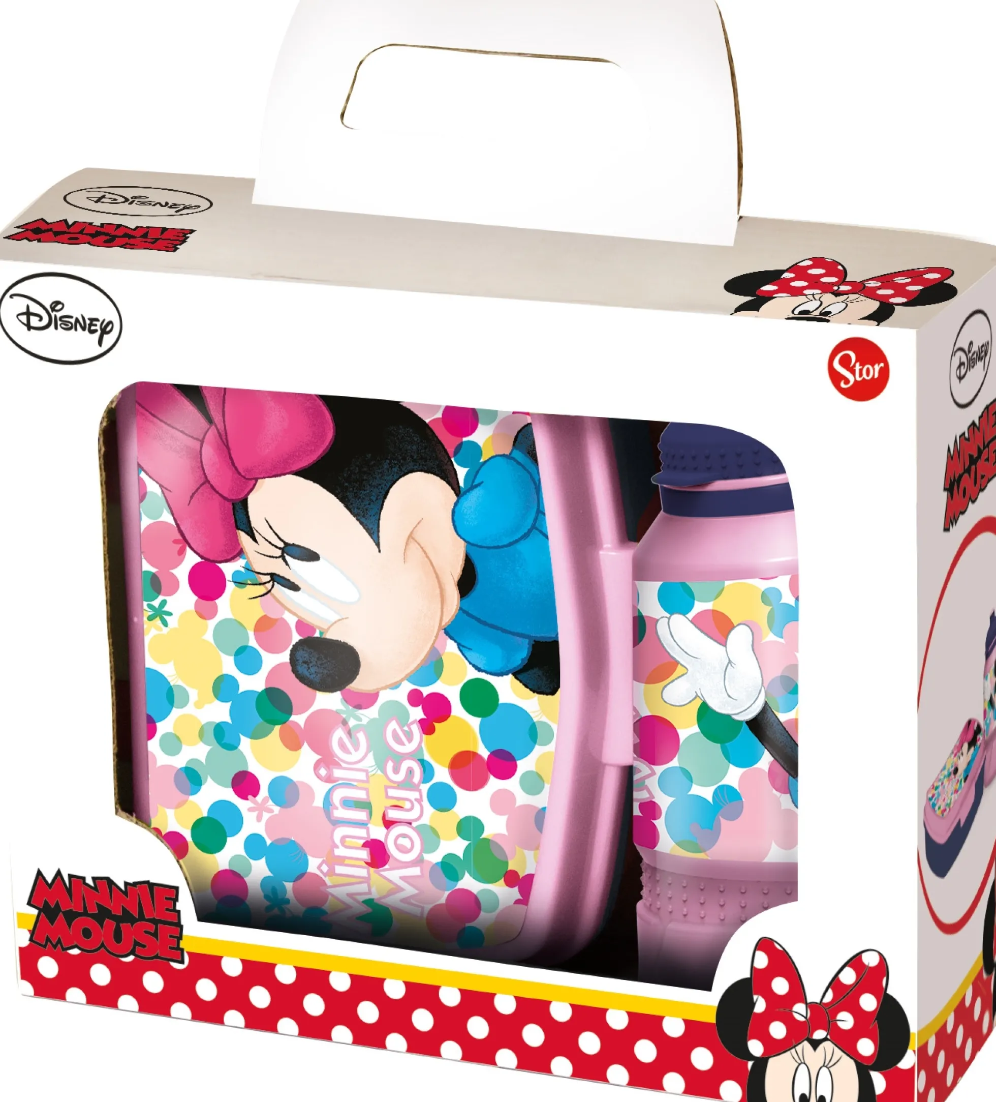 Minnie Mouse madkassesæt - Madkasse og drikkedunk til børn