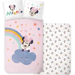 Minnie Mouse sengetøj - 100% bomuld - Børnesengetøj 140x200 cm