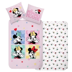 Minnie Mouse sengetøj - 100% bomuld - Junior sengetøj 100x140 cm
