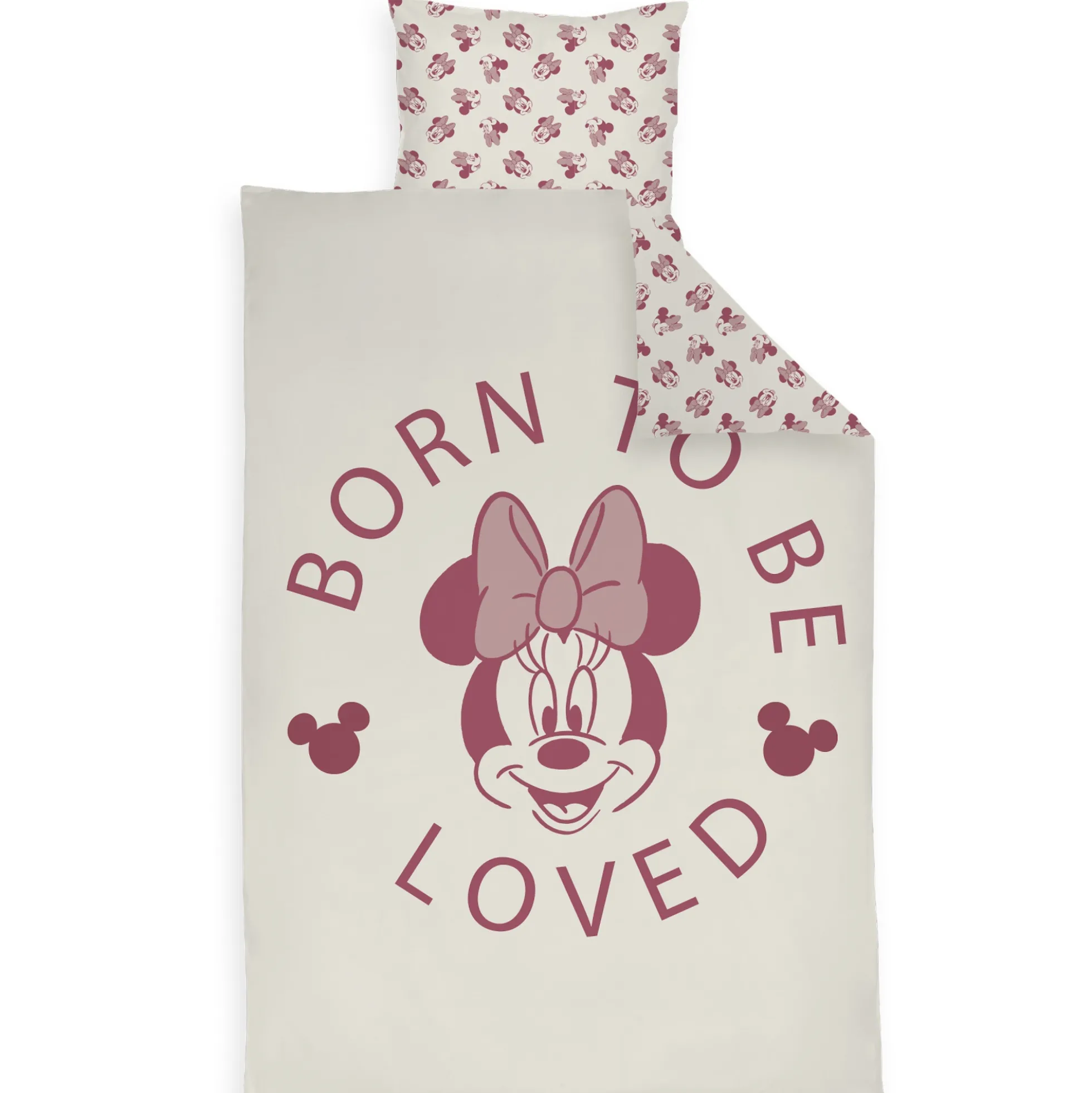 Minnie Mouse sengetøj - 100% bomuld - Junior sengetøj 100x140 cm - Born to be loved
