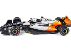 Modelbil - Formel 1 McLaren - Hvid/orange - Racerbil nr 4