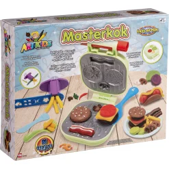 Modellervoks burgergrill sæt med forme og tilbehør - 4x50 g voks