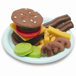 Modellervoks burgergrill sæt med forme og tilbehør - 4x50 g voks