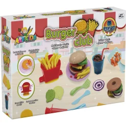 Modellervoks burger og pommes frites sæt - 3x50 g voks