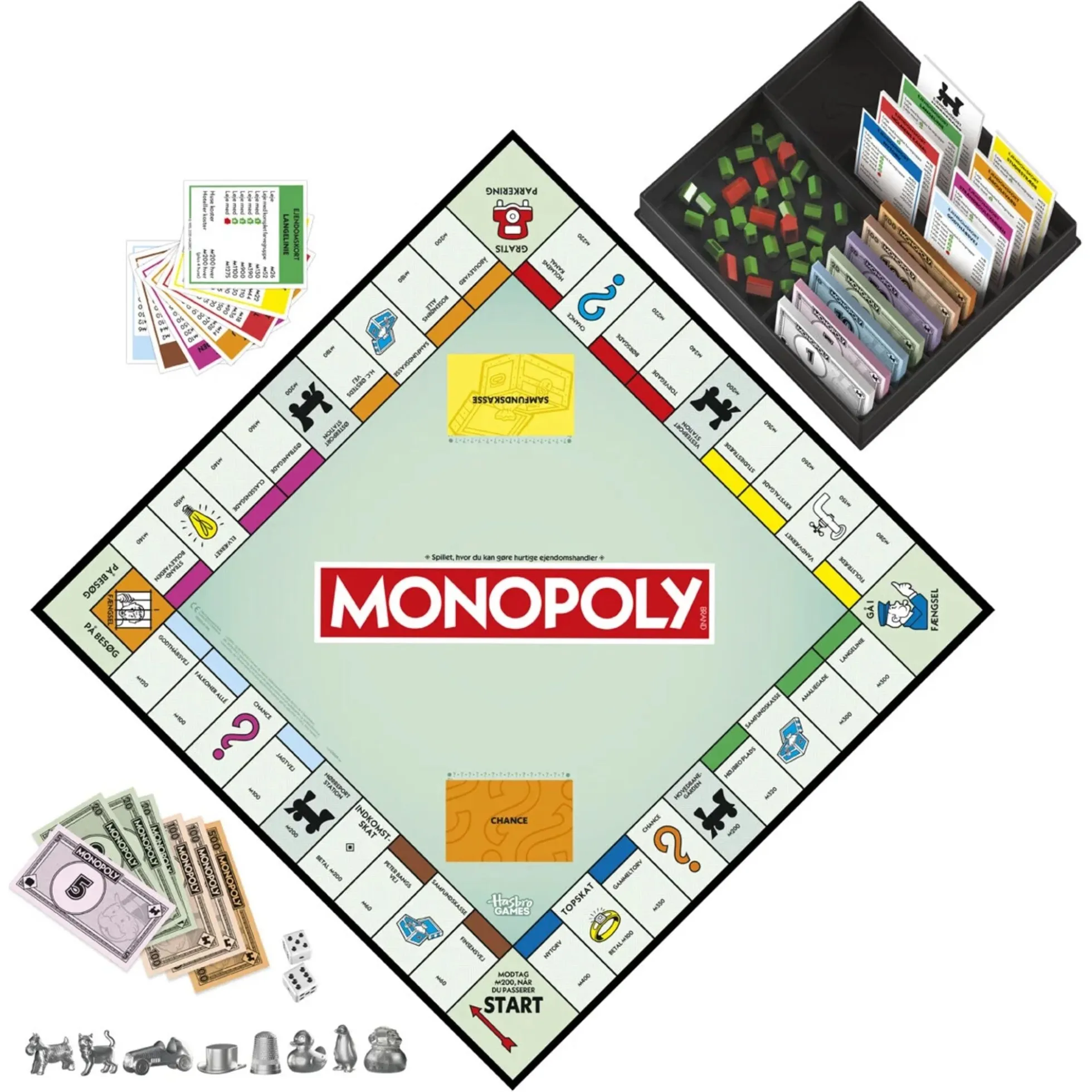 Monopoly Classic dansk familiespil - 2-6 spillere