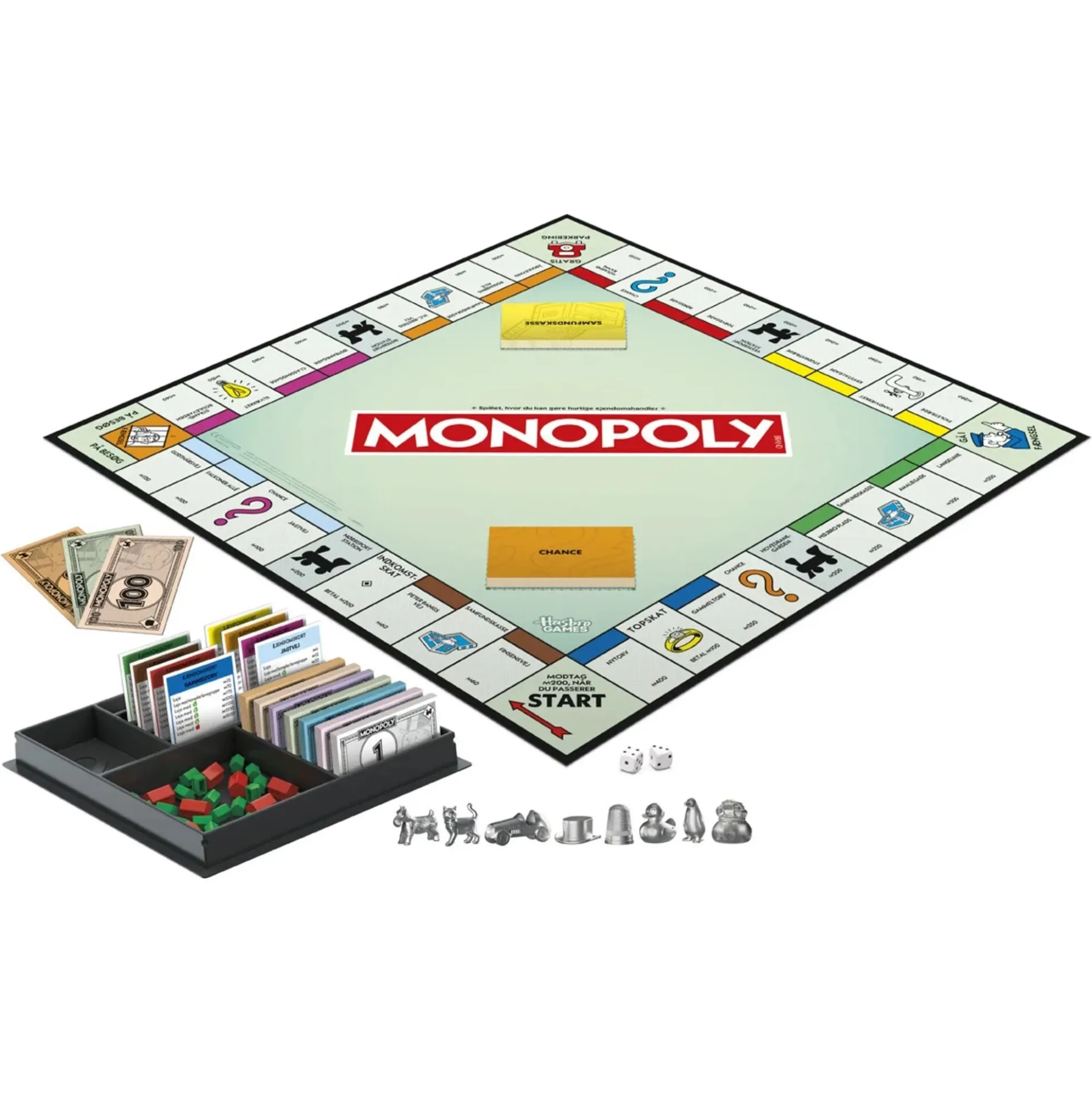 Monopoly Classic dansk familiespil - 2-6 spillere