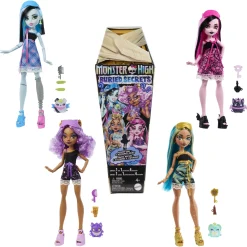 Monster High Buried Secrets overraskelsesdukke Assorteret - 5 tilbehørs dele - 30 cm