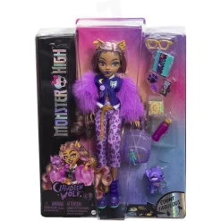 Monster High Clawdeen Wolf basisdukke - 8 tilbehørs dele - 30 cm