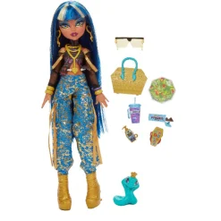 Monster High Cleo De Nile basisdukke - 8 tilbehørs dele - 30 cm