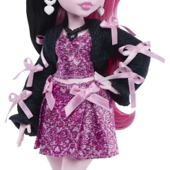Monster High Draculaura basisdukke - 8 tilbehørs dele - 30 cm
