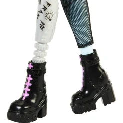 Monster High Frankie Stein basisdukke - 9 tilbehørs dele - 30 cm