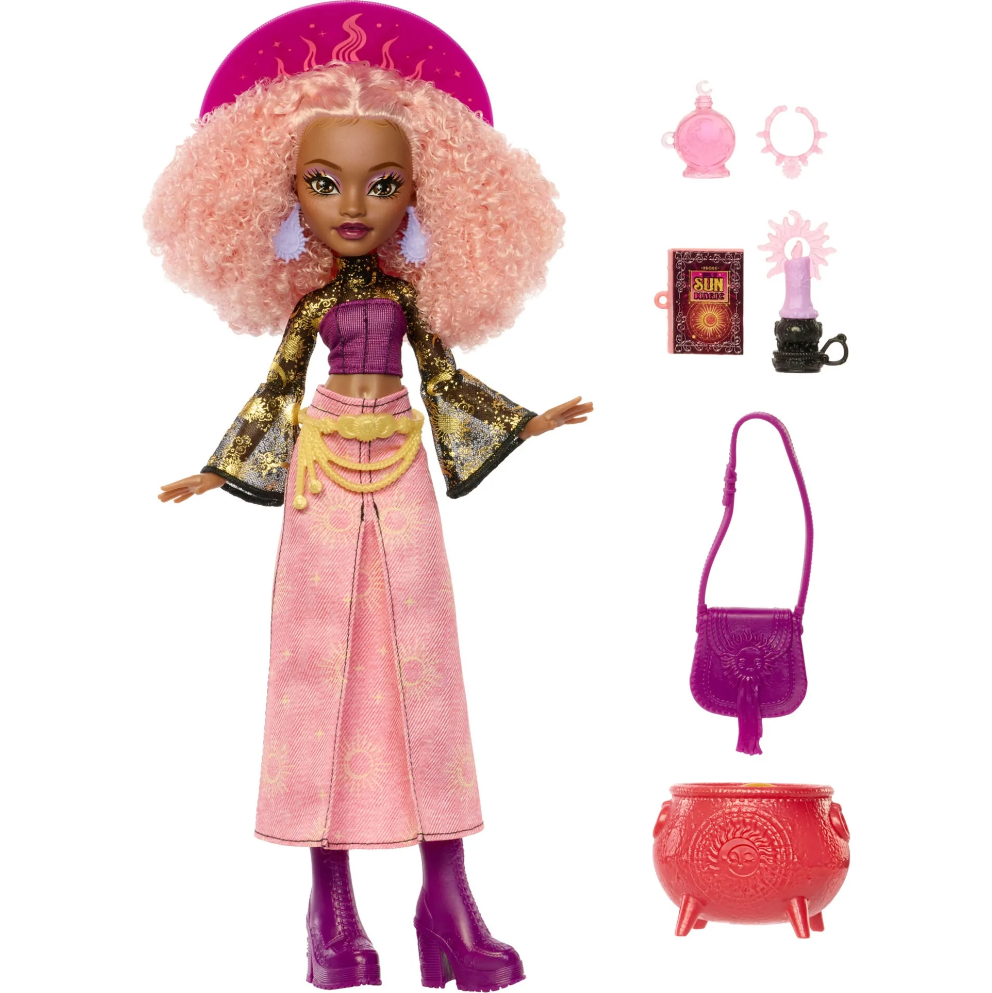 Monster High Moonspell dukke Magic Rae dukke - Magisk fantasy leg - 30 cm