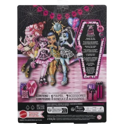 Monster High Scary Sweet Birthday Frankie Stein dukke - 8 tilbehørs dele - 30 cm