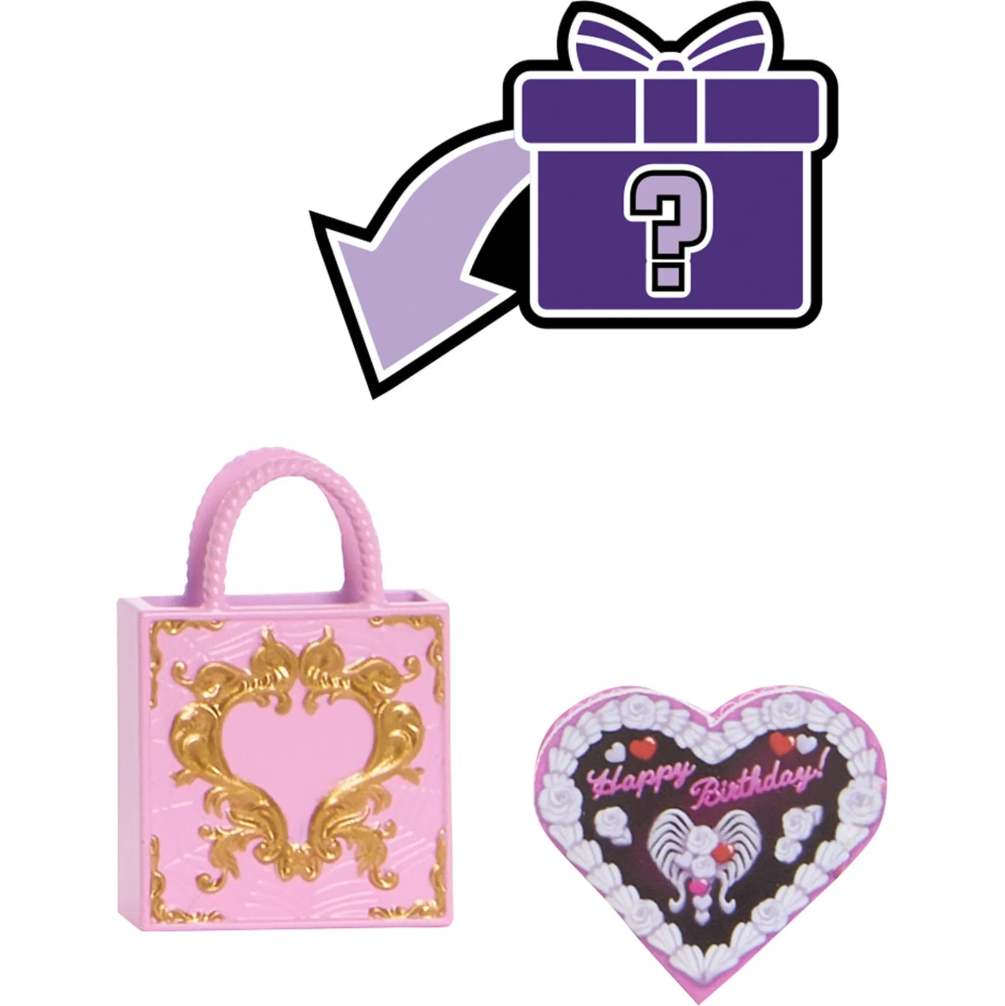 Monster High Scary Sweet Birthday Cupid Asteria dukke - 30 cm - 8 tilbehørsdele - 30 cm