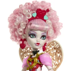 Monster High Scary Sweet Birthday Cupid Asteria dukke - 30 cm - 8 tilbehørsdele - 30 cm