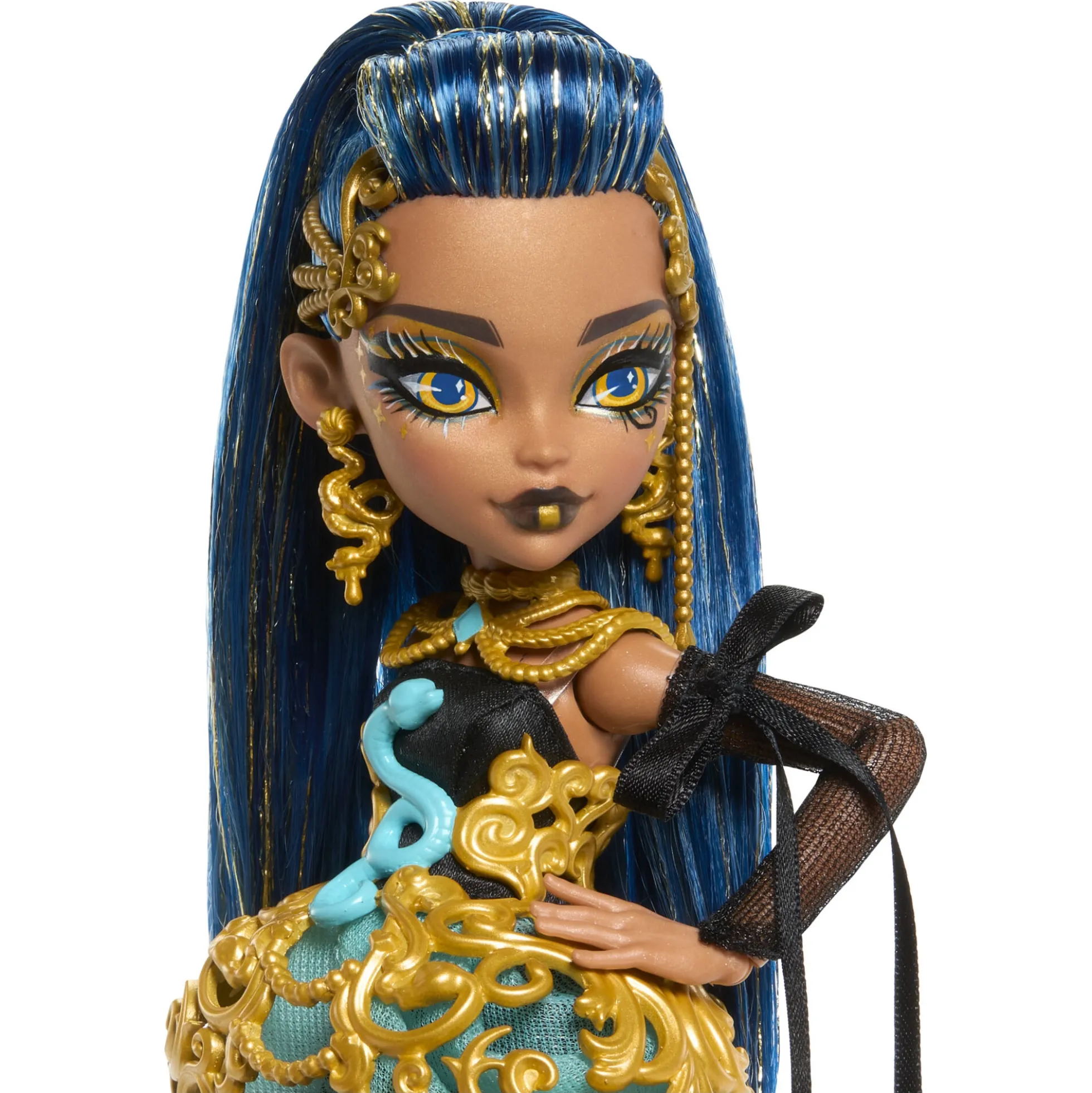 Monster High Scary Sweet Birthday Cleo De Nile dukke - 8 tilbehørsdele - 30 cm