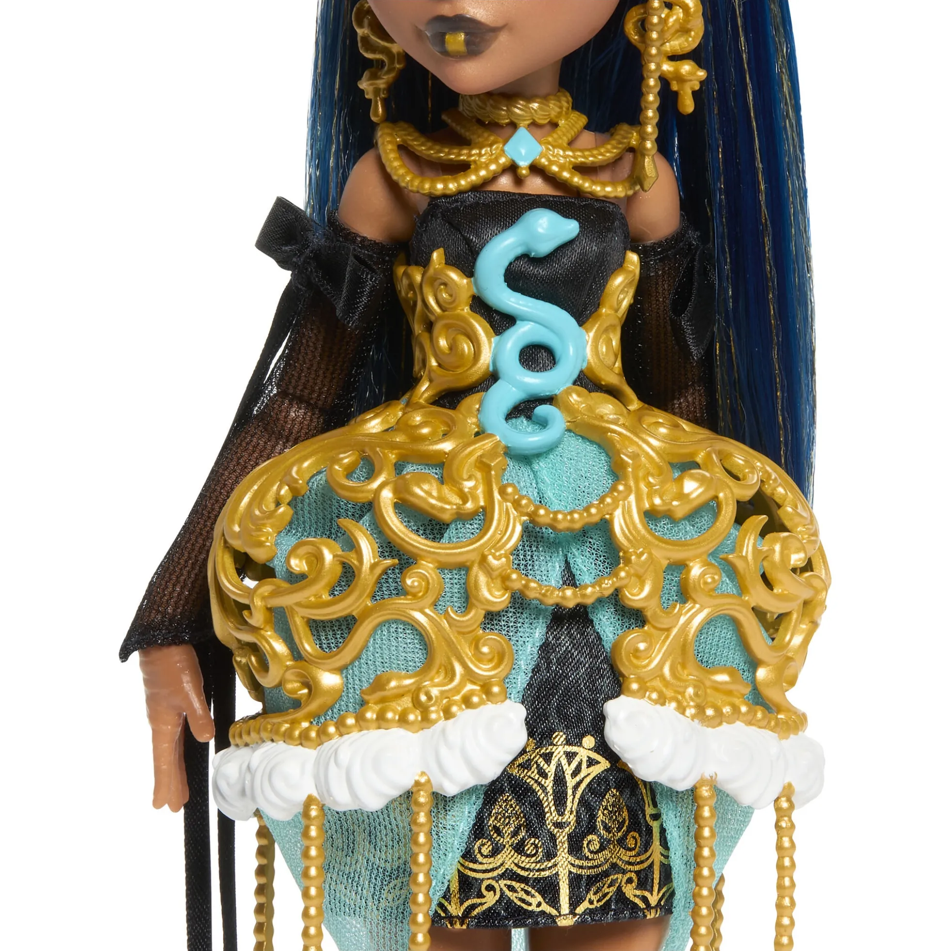Monster High Scary Sweet Birthday Cleo De Nile dukke - 8 tilbehørsdele - 30 cm