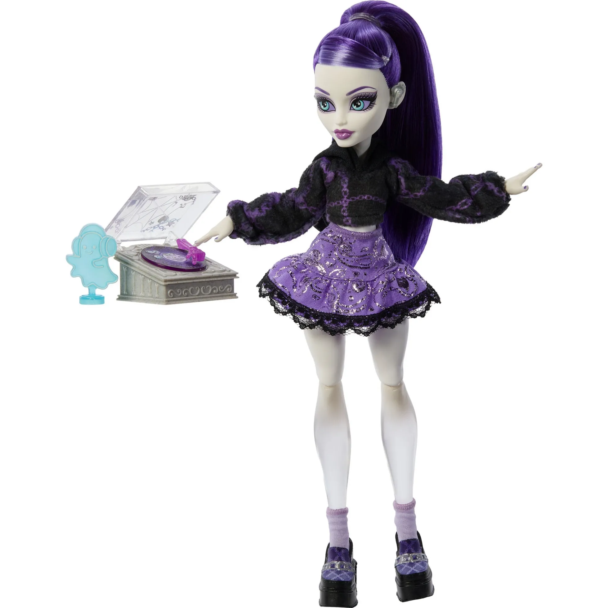 Monster High Self-Scare Secrets Spectra Vondergeist - 13 tilbehørs dele - 30 cm
