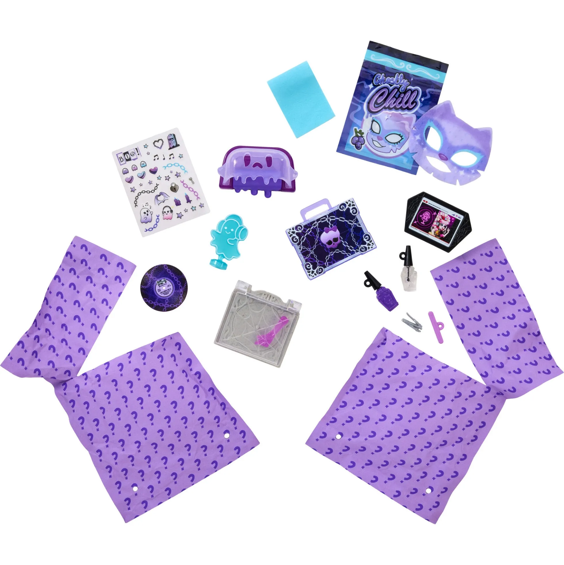 Monster High Self-Scare Secrets Spectra Vondergeist - 13 tilbehørs dele - 30 cm