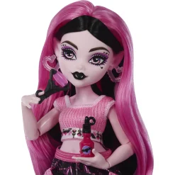 Monster High Self-Scare Secrets Draculaura dukke - 13 tilbehørs dele - 30 cm