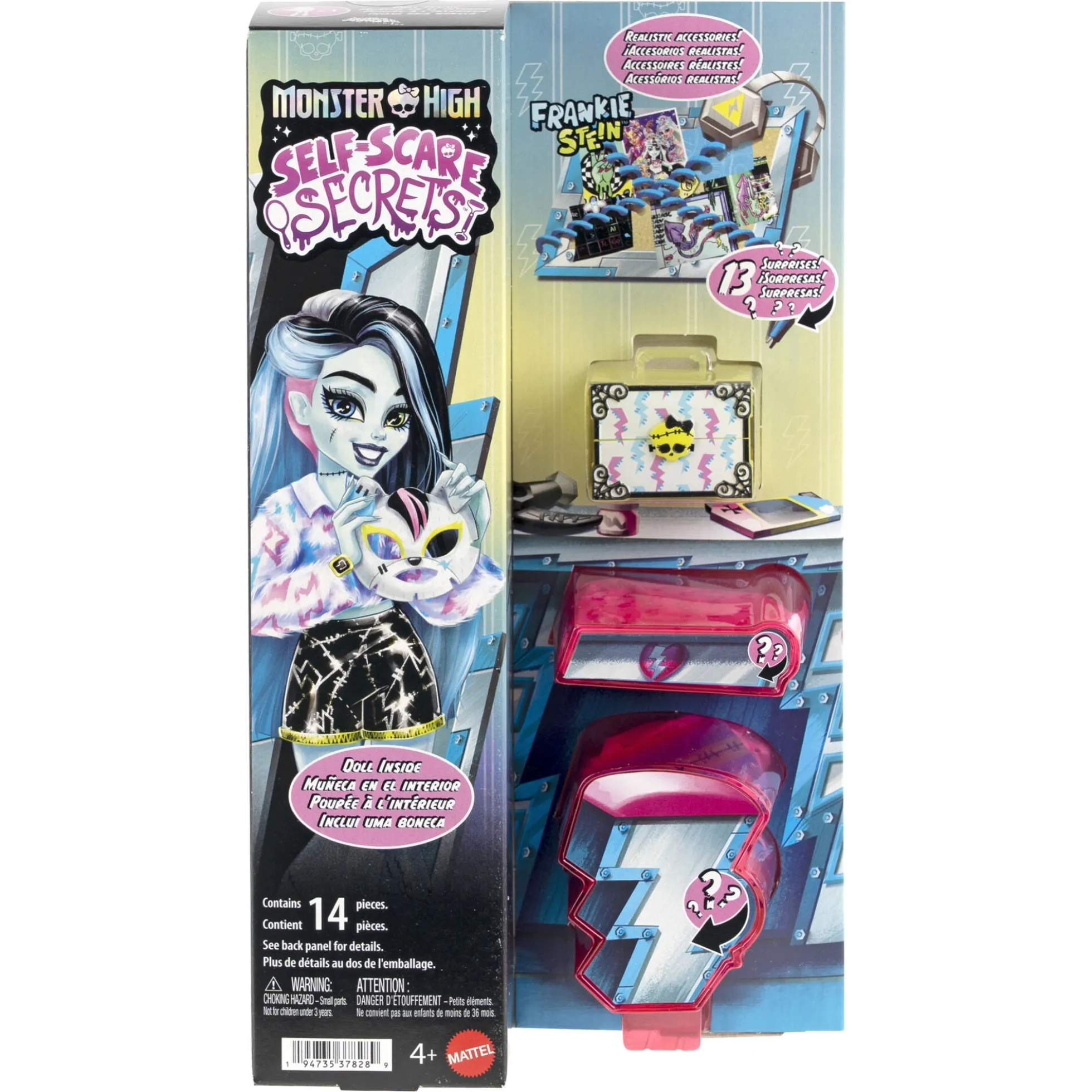 Monster High Self-Scare Secrets Cleo De Nile - 13 tilbehørs dele - 30 cm