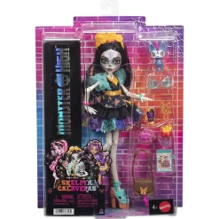 Monster High Skelita Calaveras basisdukke - 8 tilbehørs dele - 30 cm