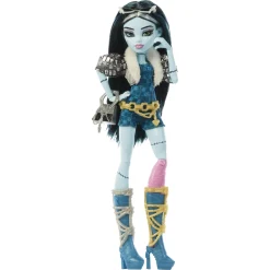 Monster High Skulltimate Secrets Frankie Stein dukke og tilbehør - Hauntlywood Mysteries - 30 cm
