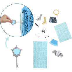 Monster High Skulltimate Secrets Frankie Stein dukke og tilbehør - Hauntlywood Mysteries - 30 cm