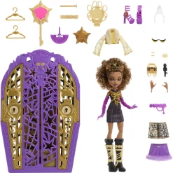 Monster High Skulltimate Secrets Clawdeen Wolf dukke og tilbehør - Hauntlywood Mysteries - 30 cm