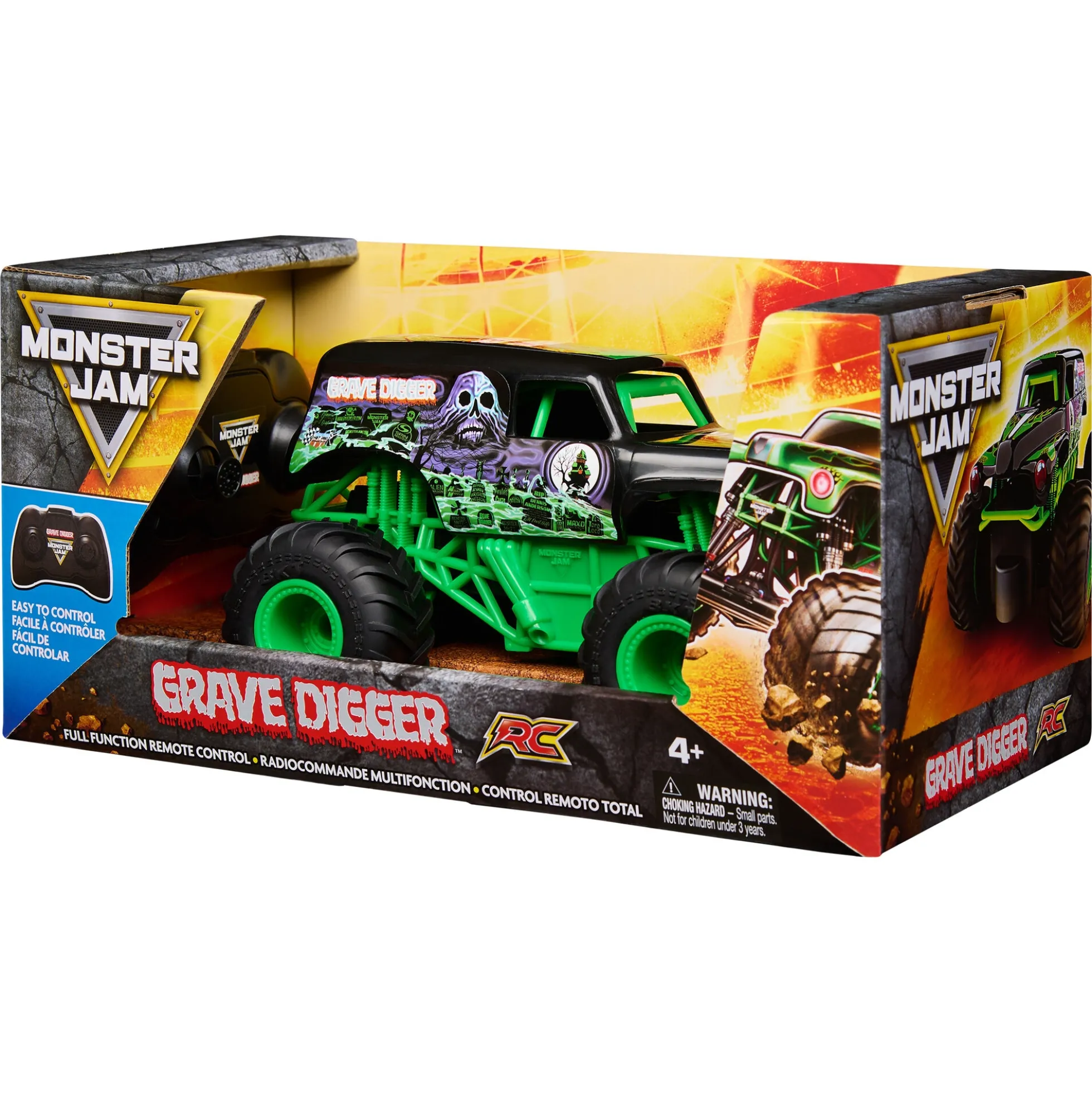 Monster Jam Grave Digger fjernstyret truck - 1:24