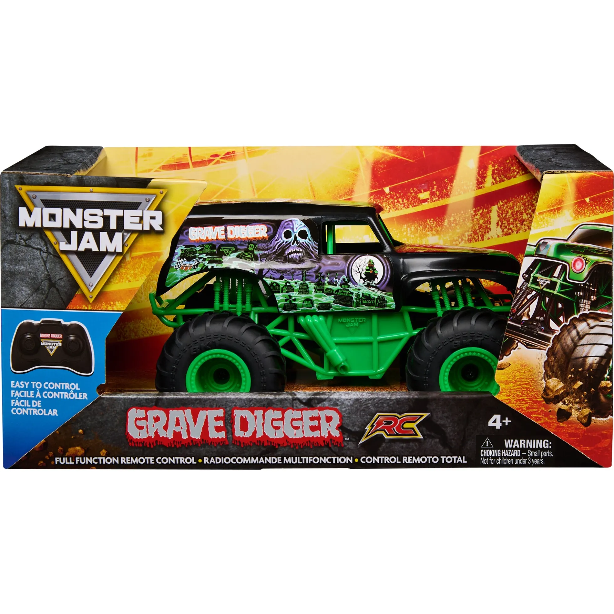 Monster Jam Grave Digger fjernstyret truck - 1:24