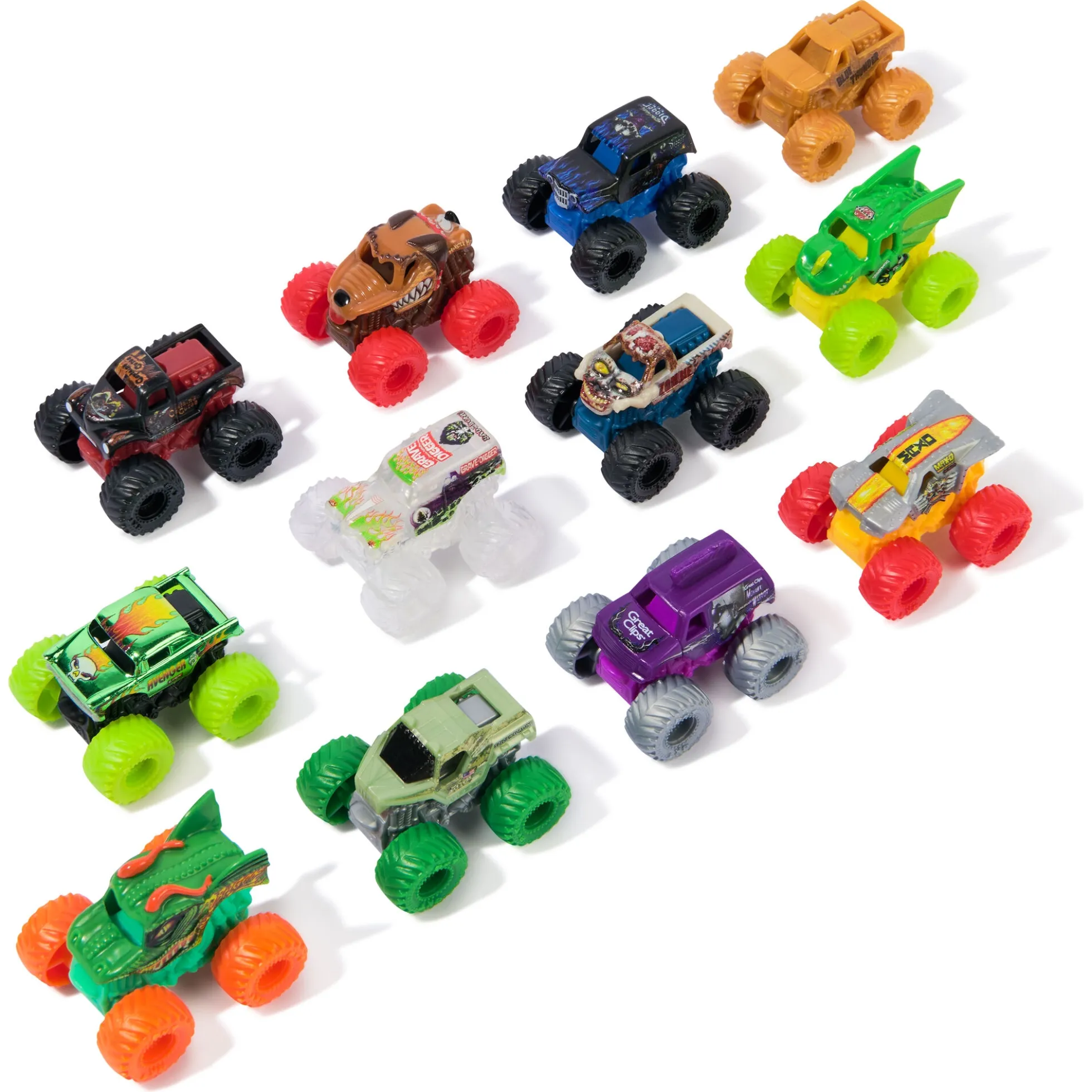 Monster Jam mini monstertruck assorteret - 1:87