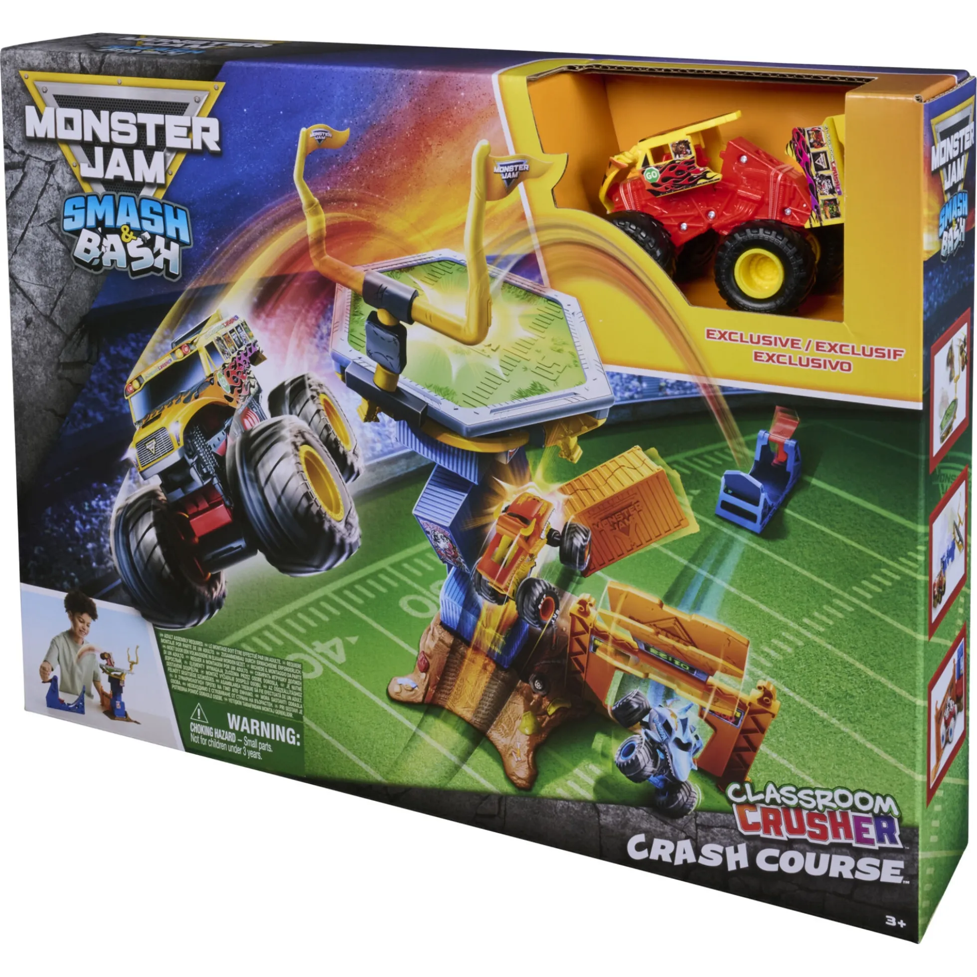 Monster Jam Smash & Bash Crash Course legesæt - 40 cm