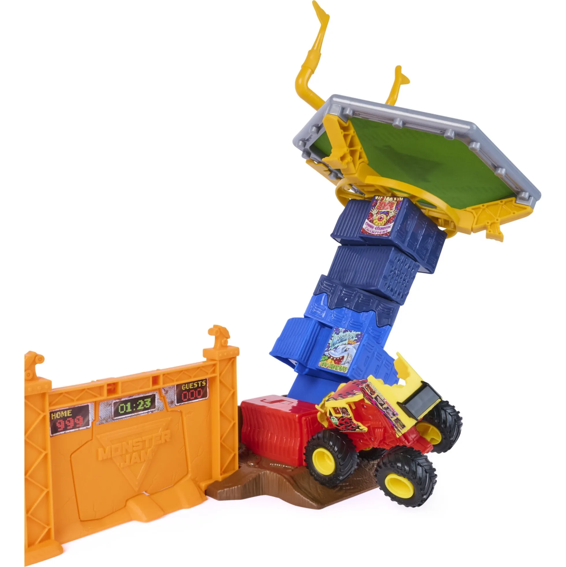 Monster Jam Smash & Bash Crash Course legesæt - 40 cm