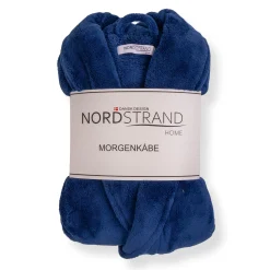 Morgenkåbe str. L/XL - 100% blød fleece - Blå