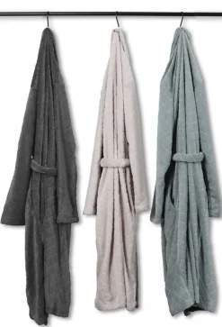 Morgenkåbe - Str. L/XL - Sand - Coral fleece blød badekåbe - Borg Living