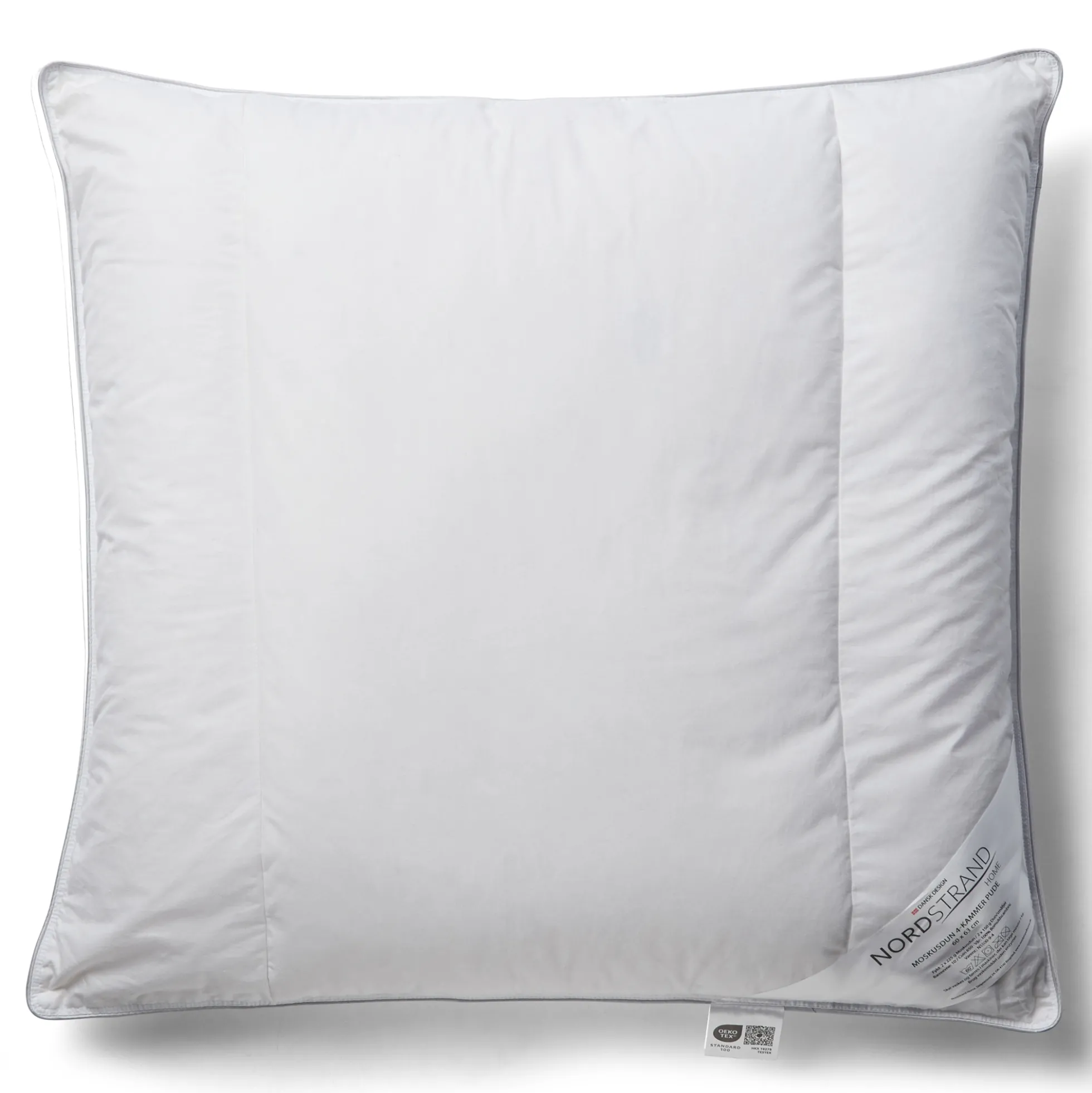 Moskusdun pude - 4 kammer hovedpude - 60x63 cm - Nordstrand Home