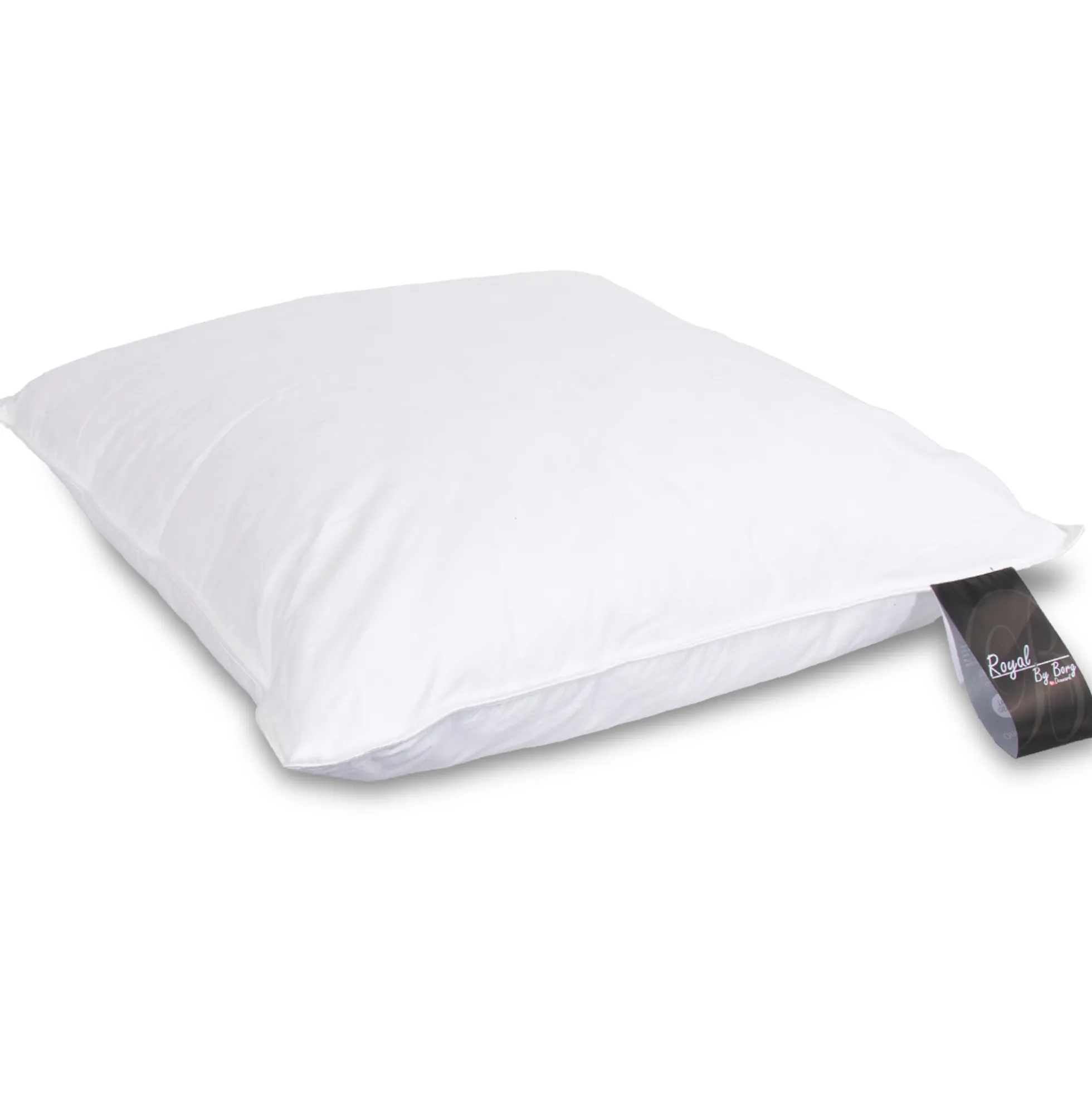 Moskus hovedpude - Høj pude - 3 kammer dunpude - 60x63 cm - Lilly - Royal By Borg