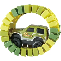 MultiTrack Dinosaur fleksibel racerbane med tunnel og bro - 240 dele