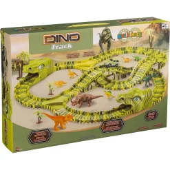 MultiTrack Dinosaur fleksibel racerbane med tunnel og bro - 240 dele